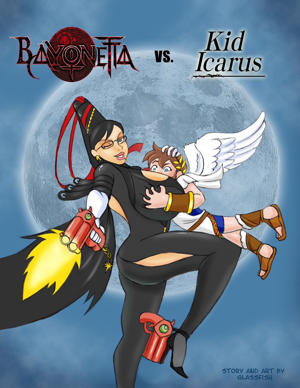 Icarus Cartoon Sex - Bayonetta VS Kid Icarus (Kid Icarus , Bayonetta) [Glassfish] - Free Hentai  Manga, Adult Webtoon, Doujinshi Manga and Mature Comics